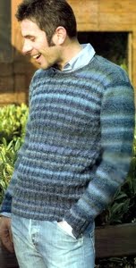 Вязаный мужской пуловер